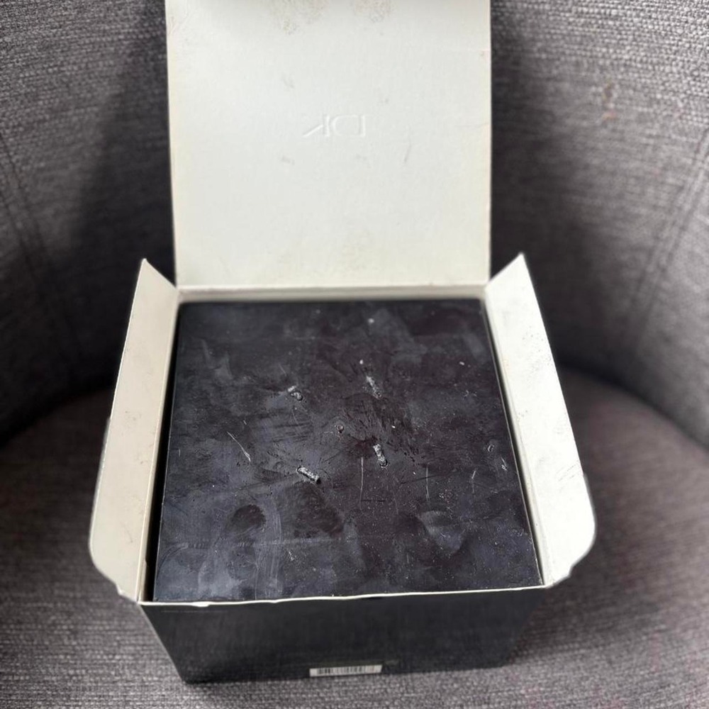 RARE Vintage Donna Karan BLACK CASHMERE Scented Candle Bougie JUMBO 6x6x4-Wick